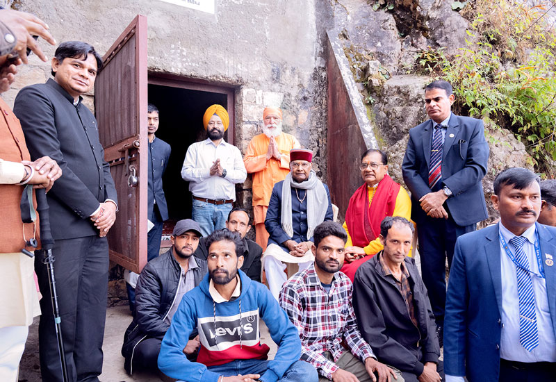 Former President of India, Sri Ram Nath Kovind at Babaji's Cave