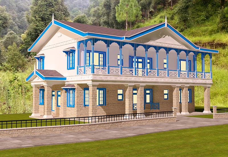 Architectural Rendering of Visitors Centre