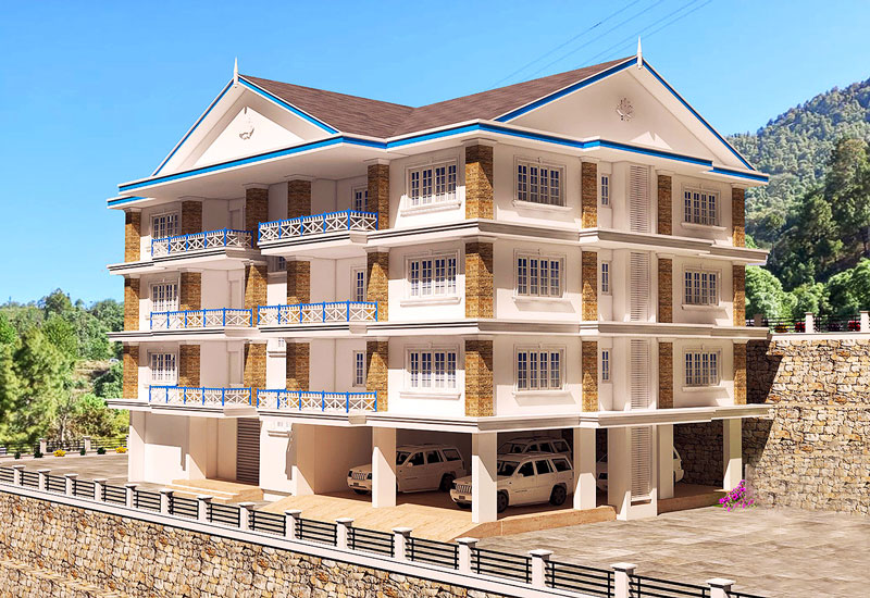 Architectural Rendering of the Facilities Building (Back)