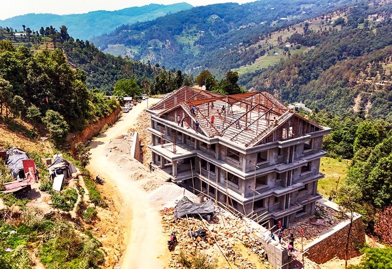Construction Progress of the Facilities Building