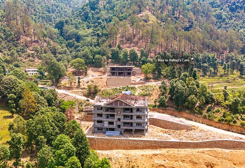 Construction Site of Both Buildings near Babaji's Cave
